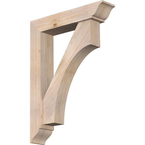 Ekena Millwork Westlake Traditional Smooth Bracket w/ Offset Brace, Douglas Fir, 7 1/2"W x 36"D x 48"H BKT0806X36X48WTL01SDF - main